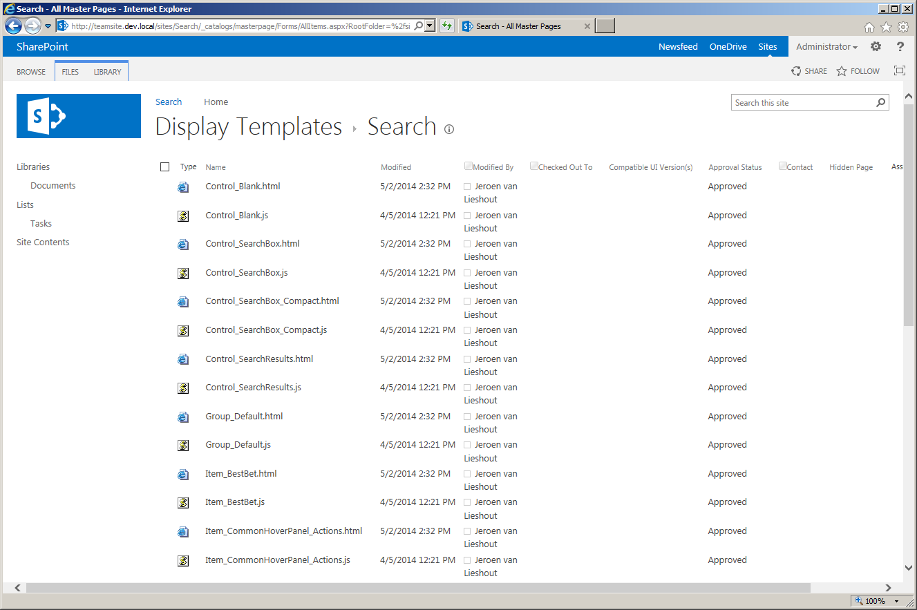 sharepoint 2013 search templates